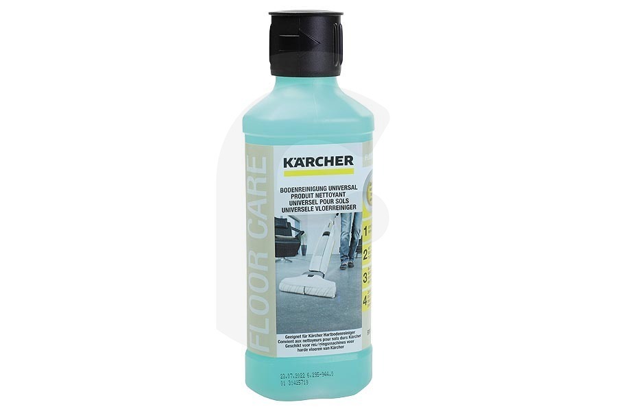 Karcher 62959440 Limpiadora de alfombras Detergente universal Kärcher para suelos duros rm 536 para fregadora 6.295-944.0 apto para entre otros FC3, FC5, FC7