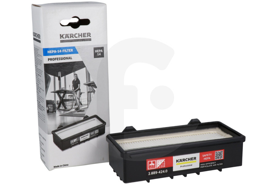 Karcher Kärcher Aspiradora Filtro HEPA para aspiradora 2.889-424.0, 28894240 apto para entre otros T10/1, T15/1