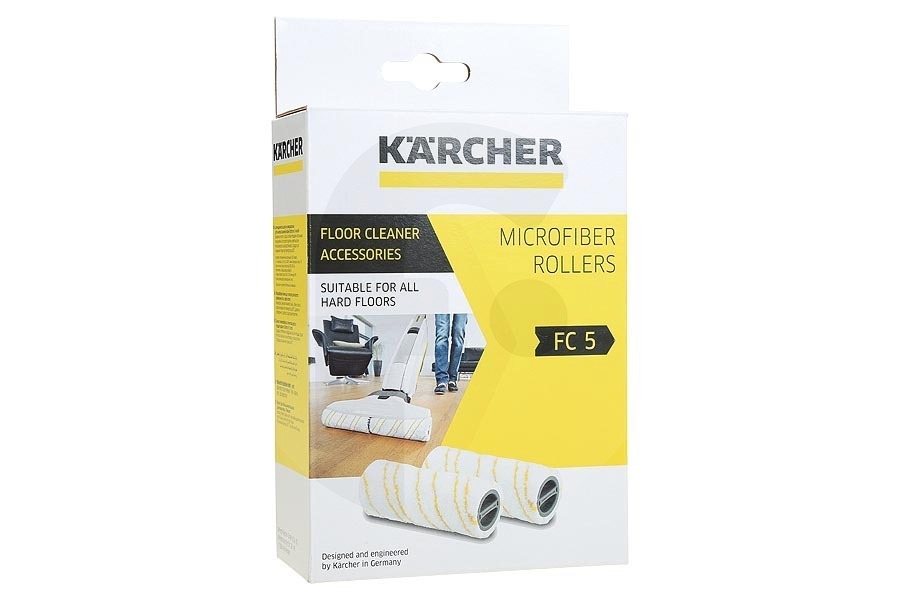 Karcher Pulitore per tappeti Kärcher Roller set, Giallo per Lava pavimenti 2.055-006.0, 20550060