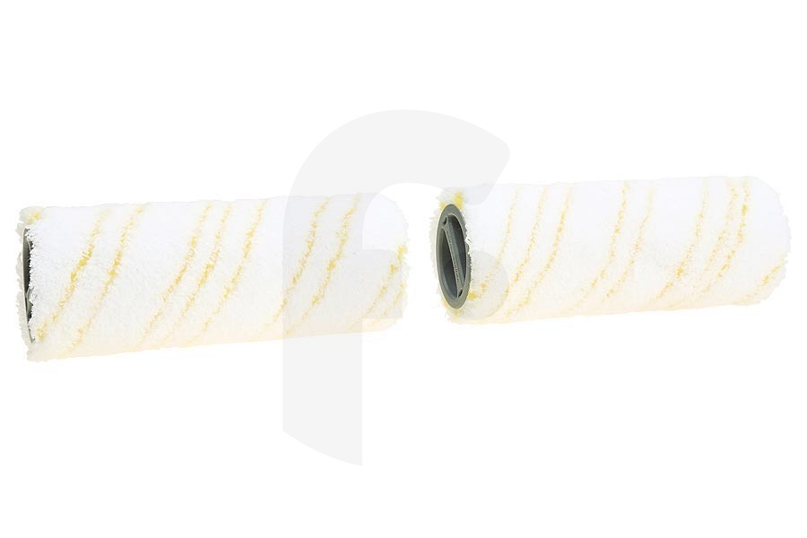 Karcher Juego de Limpiadora de alfombras rodillos Kärcher, amarillo para limpiador de pisos 2.055-006.0, 20550060 apto para entre otros Para una limpieza suave y cuidado de suelos duros