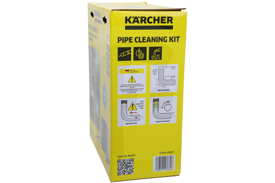 Karcher Idropulitrice Kärcher PC15 set di pulizia per scarichi 15 metri per idropulitrice 26444920, 2.644-492.0