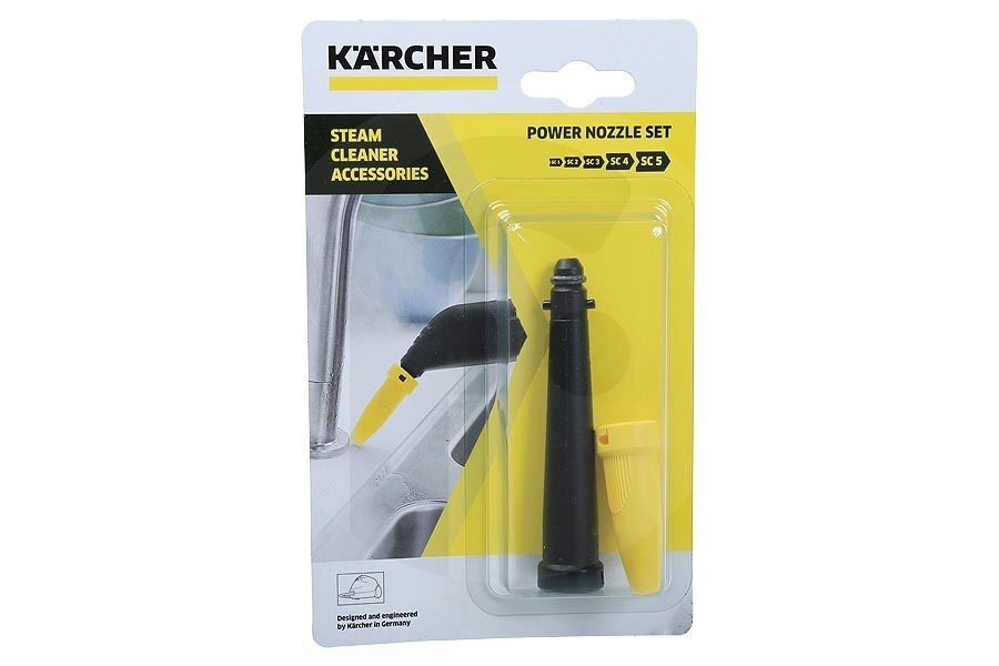 Karcher Limpiadora de vapor y mopa a vapor Kärcher boquilla power juego de 2 unidades limpiadora de vapor 28632630, 2.863-263.0 apto para entre otros SC1, SC2, SC3, SC4, SC5