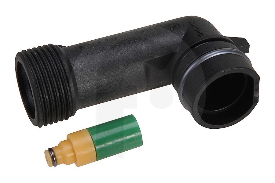 Karcher 90012110 Hidrolimpiadora Conector (en ángulo con válvula) limpiadora de presión 9.001-211.0 apto para entre otros K299M, K298M