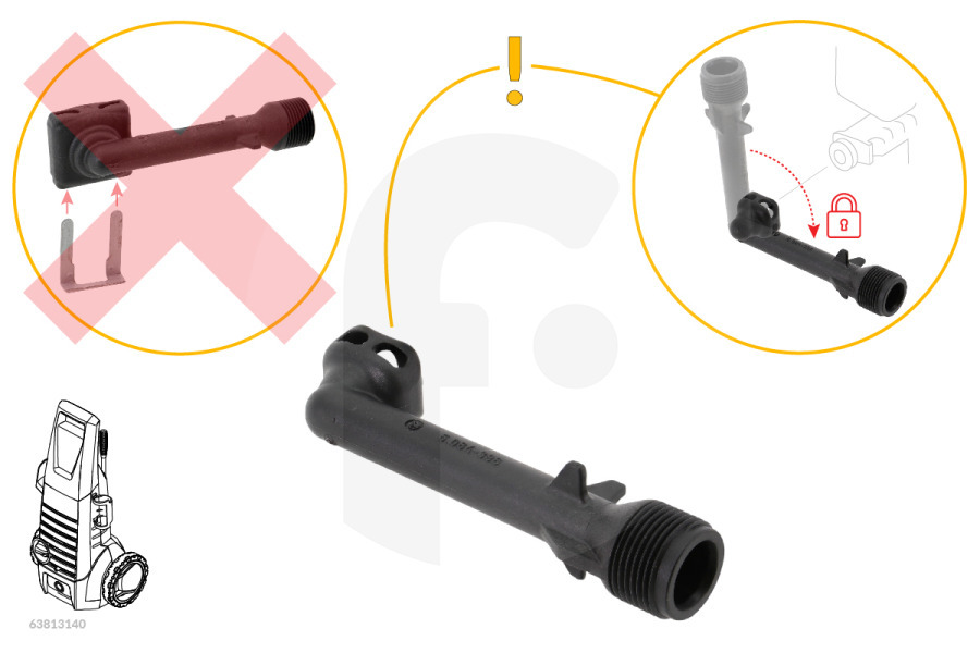 Karcher Hidrolimpiadora Conector (en ángulo con grasa de silicona) limpiadora de presión 4.063-914.0