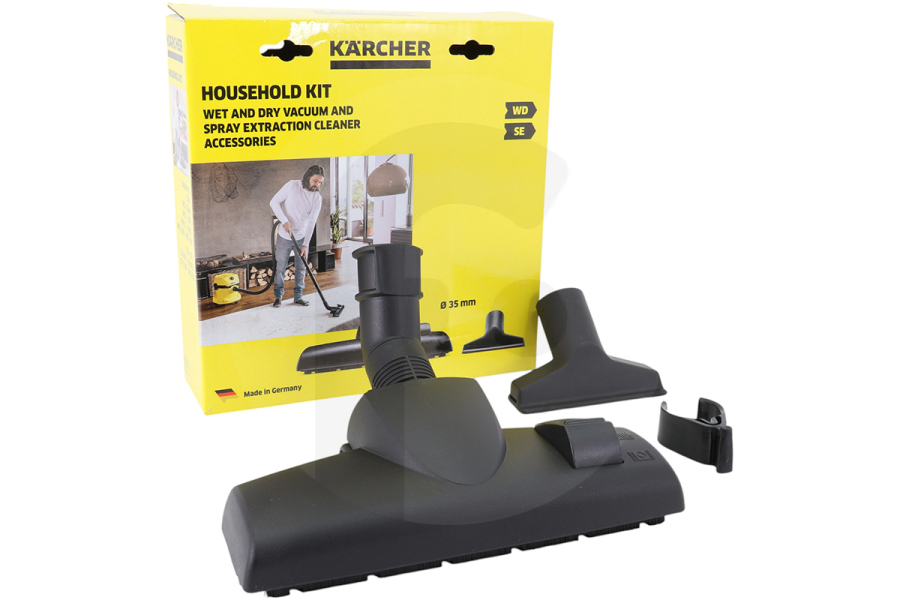 Karcher 28633560 Kärcher set doméstico boquilla para suelos secos/muebles para aspiradora 2.863-356.0 apto para entre otros KWD 1, SE 4, WD 1