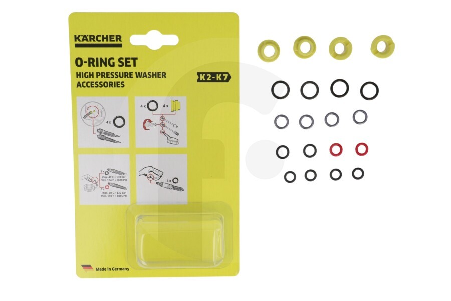 Karcher Hidrolimpiadora Kärcher kit de juntas tóricas de repuesto para hidrolimpiadora 2.640-729.0, 26407290 apto para entre otros Lavadoras a presión