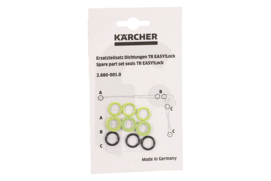 Karcher Hidrolimpiadora Karcher 2.880-001.0 Juego de juntas tóricas 28800010 Limpiador de alta presión apto para entre otros HDS995SXEU, PROHD200EU