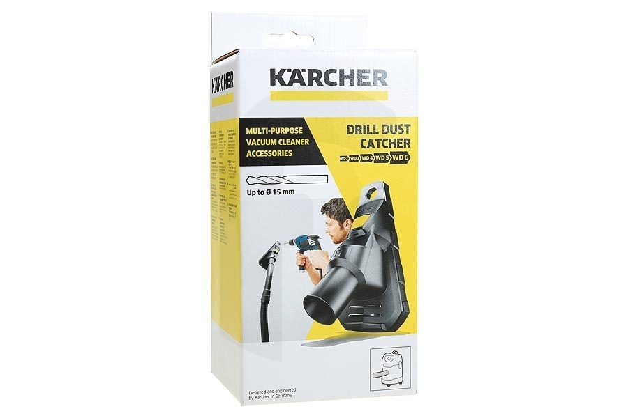 Karcher Aspirapolvere Kärcher aspiratore per raccogliere la polvere da trapanatura per aspirapolvere multiuso (aspirapolvere secco e umido, aspirapolvere industriale) 28632340, 2.863-234.0