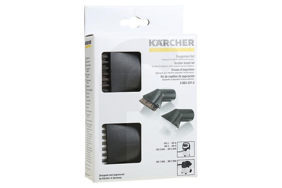 Karcher Aspirapolvere Kärcher Set Spazzola autovettura aspirapolvere 2.863-221.0, 28632210