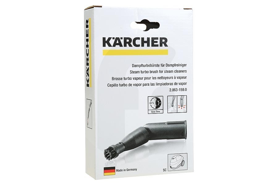 Karcher Pulitore a vapore e Scopa a vapore Kärcher Spazzolina vapore turbo pulitore a vapore 2.863-159.0, 28631590