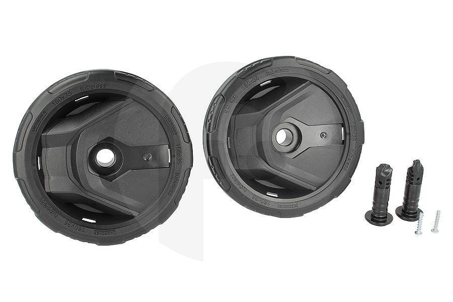 Karcher 90024380 Hidrolimpiadora Juego de ruedas Kärcher (2x) para lavadora a presión 9.002-438.0 apto para entre otros K4, K5