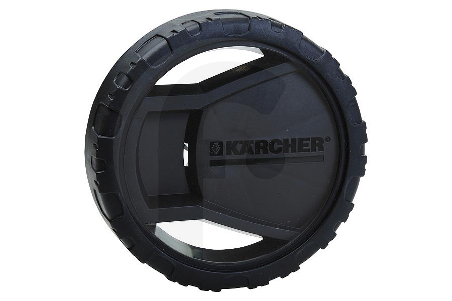 Karcher Hidrolimpiadora Karcher rueda lateral (rueda) negra hidrolimpiadora 55153570, 5.515-357.0 apto para entre otros K2300, K2325, K239MPlus