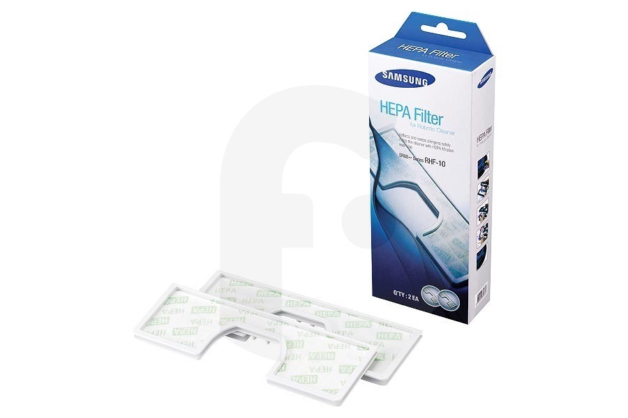 Samsung RHF-10 HEPA filtro (alergia) blanco, con hueco, 2 piezas, para Navibot robot aspirador VCA-RHF10 apto para entre otros Robot aspirador Navibot