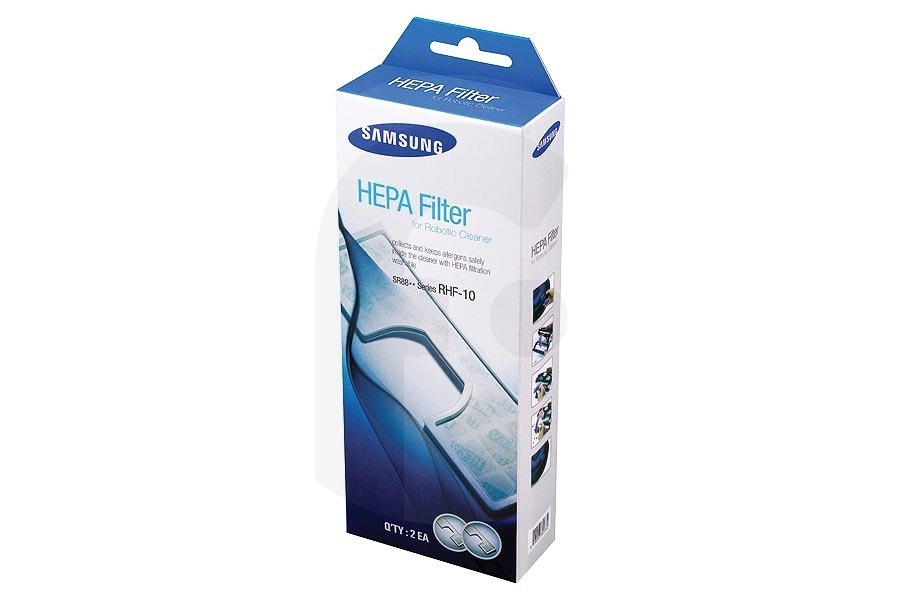 Samsung Aspirapolvere Samsung RHF-10 HEPA filtro (allergia) bianco con incavo 2 pezzi per Navibot aspirapolvere robot VCA-RHF10