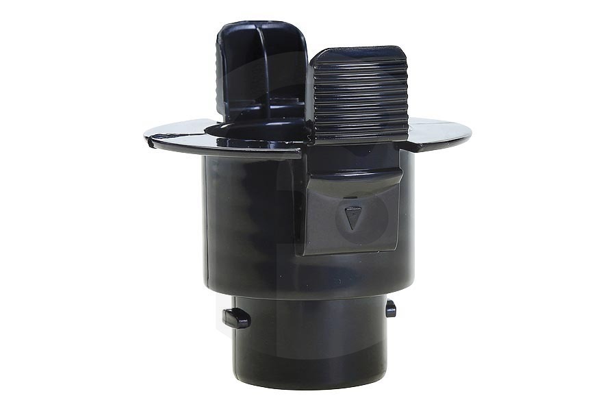 Samsung Aspiradora Samsung soporte (anillo de inserción, conexión) de la manguera de la aspiradora (tubo flexible) pieza de conexión (prensaestopas) negro ⌀ 68 x 73 mm aspiradora DJ6100035B, DJ61-00035B