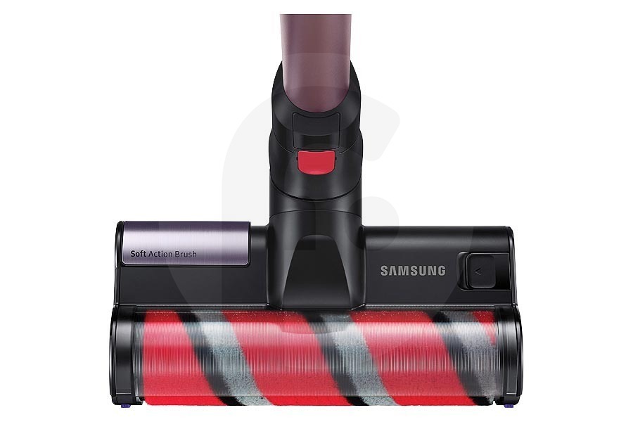 Samsung Aspirapolvere Samsung spazzola per parquet (spazzola per laminati, bocchetta per parquet, bocchetta aspirante per pavimenti duri) nero rosso per aspirapolvere senza fili VCA-SAB80 adatto a tra cui tutti i modelli POWERstick PRO VS8000