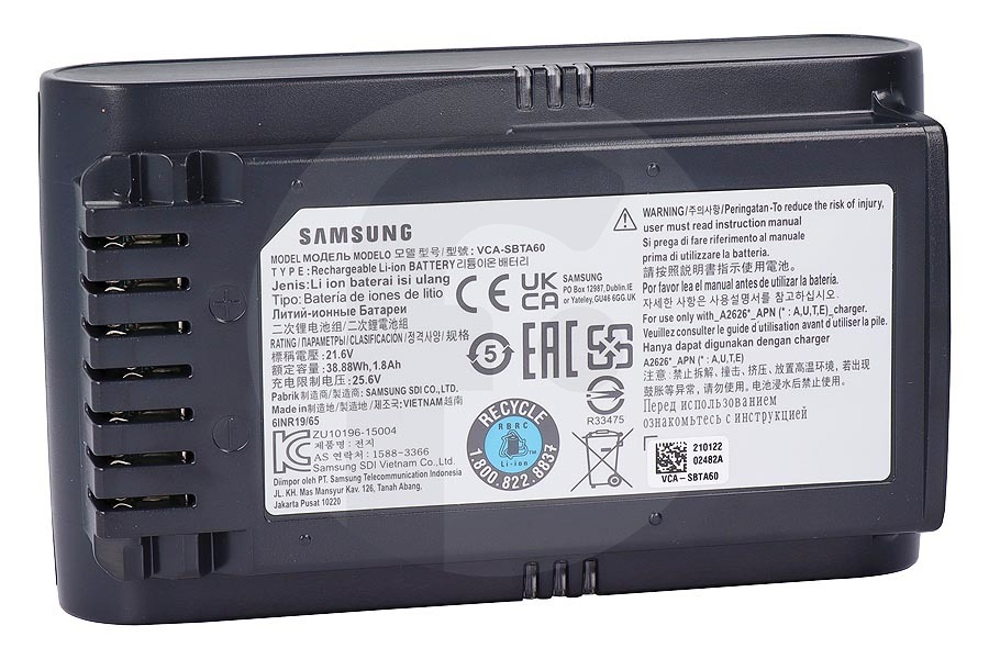 Samsung Aspirapolvere Samsung batteria JET 60 per VS6000 POWERstick aspirapolvere senza fili VCA-SBTA60