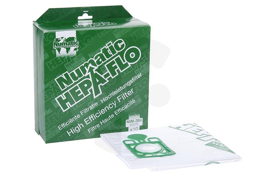 Numatic Aspiradora Numatic NVM-2BH Bolsas Aspiradora para Charles, George y Edward 604016 apto para entre otros NV350-375-NVR375-WV380