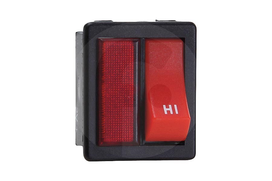 Numatic interruptor de potencia de succión HI / LOW incl. luz indicadora roja, 4 contactos aspiradora 221102 apto para entre otros NVR200, HVR200, HET200, HVR180-11