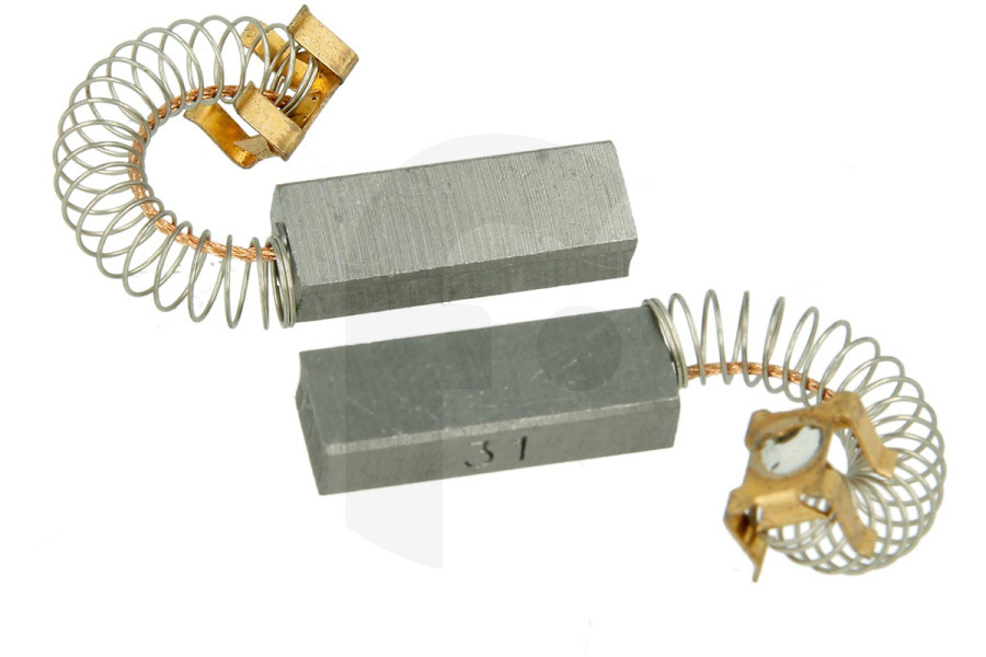 Siemens Aspiradora Numatic set de escobillas de carbón (cepillos de carbón, pasador de carbón) para ES motor, 2 piezas, 30x11x7mm aspiradora 220702 apto para entre otros NVQ372 HENRY / Hetty a mayo de 2004