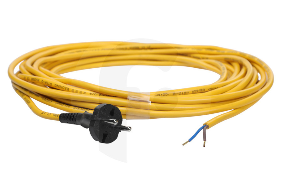 Numatic Aspiradora Numatic cable de alimentación (cable de conexión, cable de red) 12,5m amarillo aspiradora 911723
