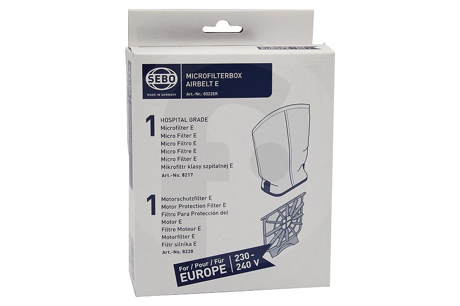 Sebo Aspirapolvere Sebo Microfilter Box 8322ER Aspirapolvere