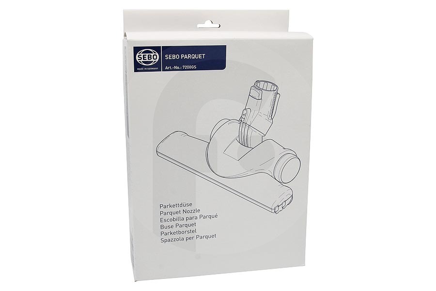 Sebo Aspirapolvere Sebo spazzola per parquet (spazzola per laminati, bocchetta per parquet, bocchetta aspirante per pavimenti duri) con crine di cavallo aspirapolvere 7200GS