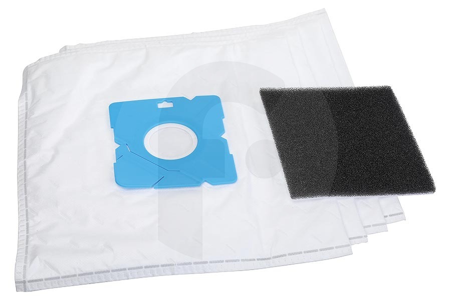 Tomado Aspiradora Tomado bolsas de aspiradora (bolsas para el polvo) 4 uds. incluido filtro aspiradora TDB300 apto para entre otros TVC3001B, TVC3001W, TVC3001R, TVC3003W, TVC3003B
