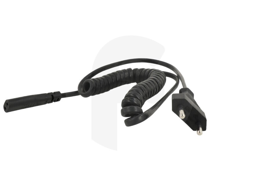Easyfiks EASYPC-C1-VDE-1.8M Maquinilla de afeitar Easyfiks cable para afeitadora Contra - enchufe europeo 1.8 para afeitadora apto para entre otros 1.8 Meter, Negro, Curl