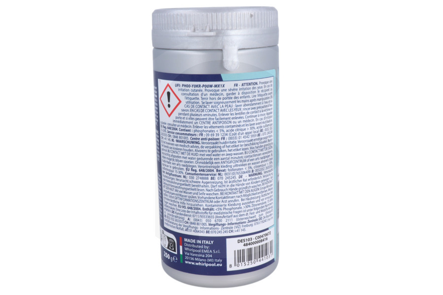 Constructa Lavadora WPRO Descalcificador/desincrustante PowerPro para 484000008416, DES103