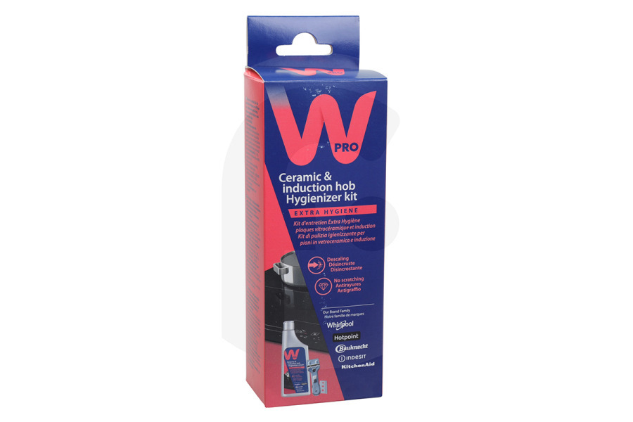 WPRO Piano cottura & Piastra da cucina Natur Vitro Set: Crema Detergente + Scraper + lame piano cottura piano cottura 484000008418, KVC015