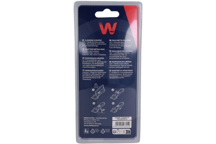 WPRO Cocinas y placas Rascador para cocina SCR300, 484000008546