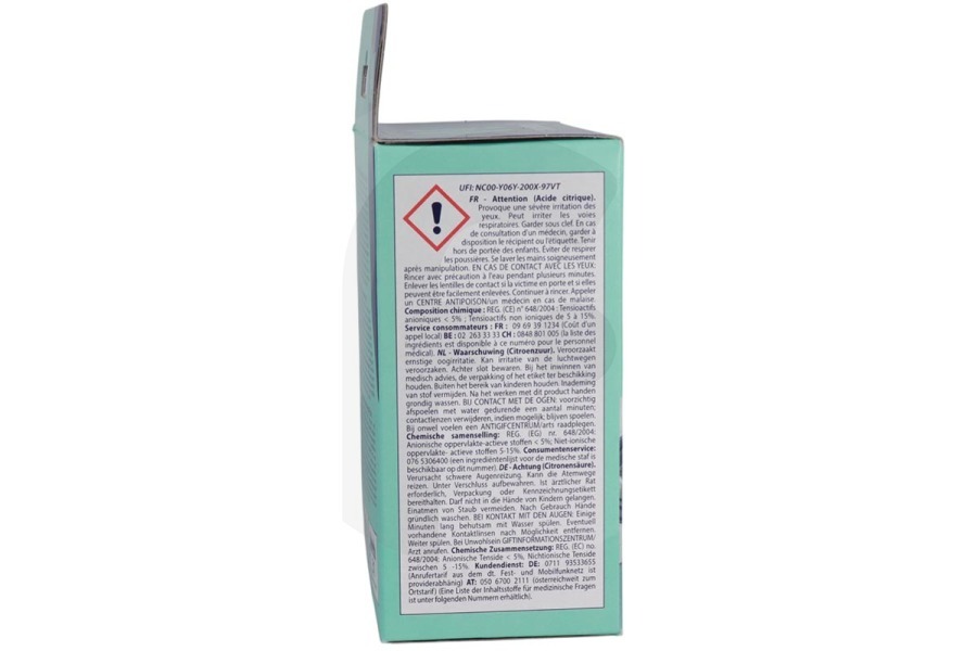 Constructa Lavatrice WPRO Anticalcare 3-in-1 per lavatrice e Lavastoviglie 484000008819, DES616