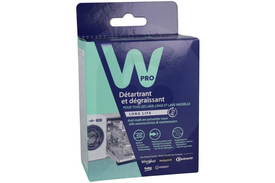 Constructa Lavatrice WPRO Anticalcare 3-in-1 per lavatrice e Lavastoviglie 484000008819, DES616