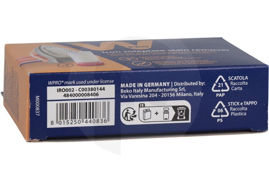 Ariston  WPRO detergente ferro 484000008406