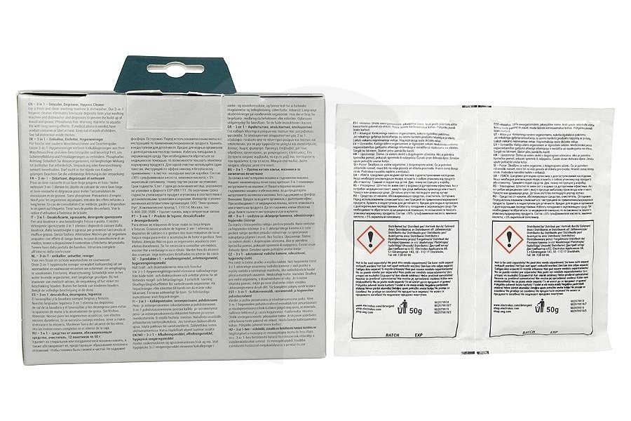 Constructa Lavatrice Decalcificante Clean and care lavatrice e lavastoviglie per Electrolux, AEG e altri 9029799195, M3GCP400