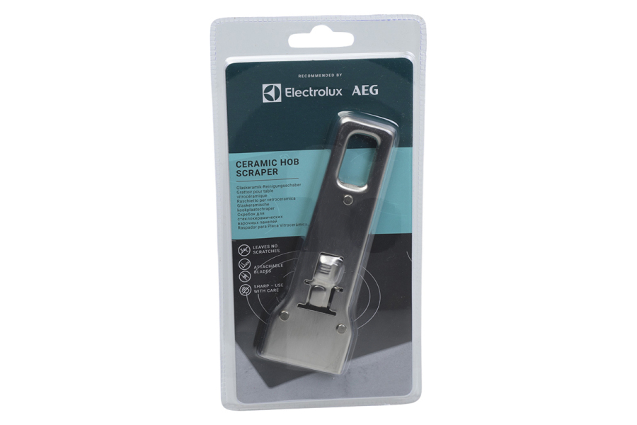 Ikea 9029865327 Cocina & Encimera Rasqueta para vitrocerámica incl. cuchilla para AEG, Electrolux y otros placa de cocción 9029795383, E6HUE102 apto para entre otros Vidrio, cerámica, inducción