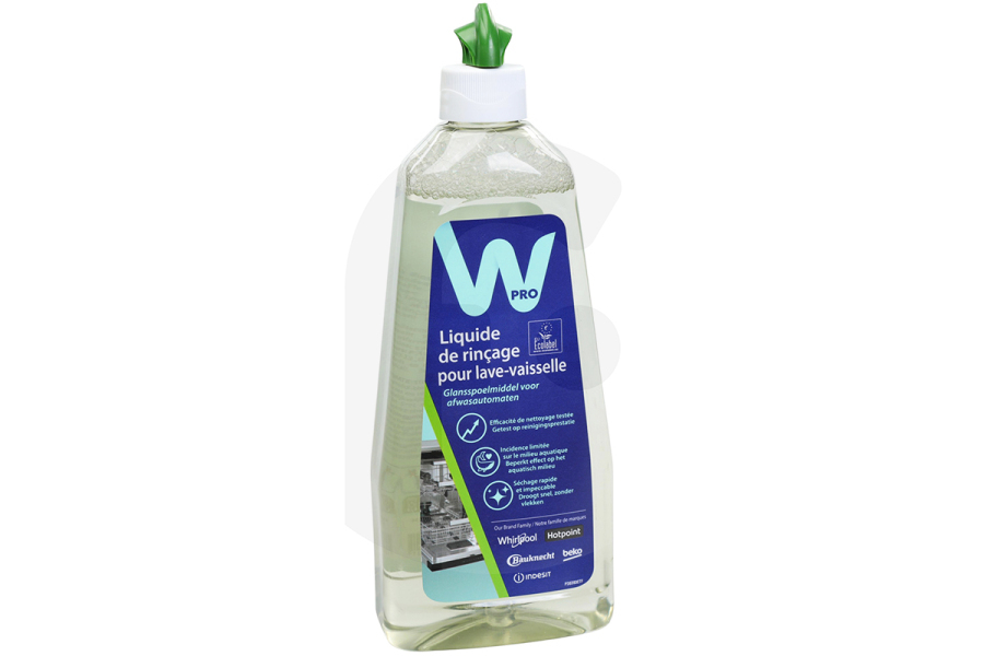WPRO C00860154 Lave vaisselle Liquide de rinçage pour lave-vaisselle 484000008830 convient pour o.a. Pour les lave-vaisselle
