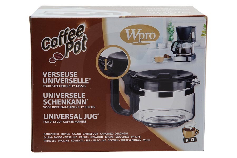 WPRO Macchina del caffè WPRO Caffettiera universale 9/12 tazze macchina del caffè 484000000318, UCF200