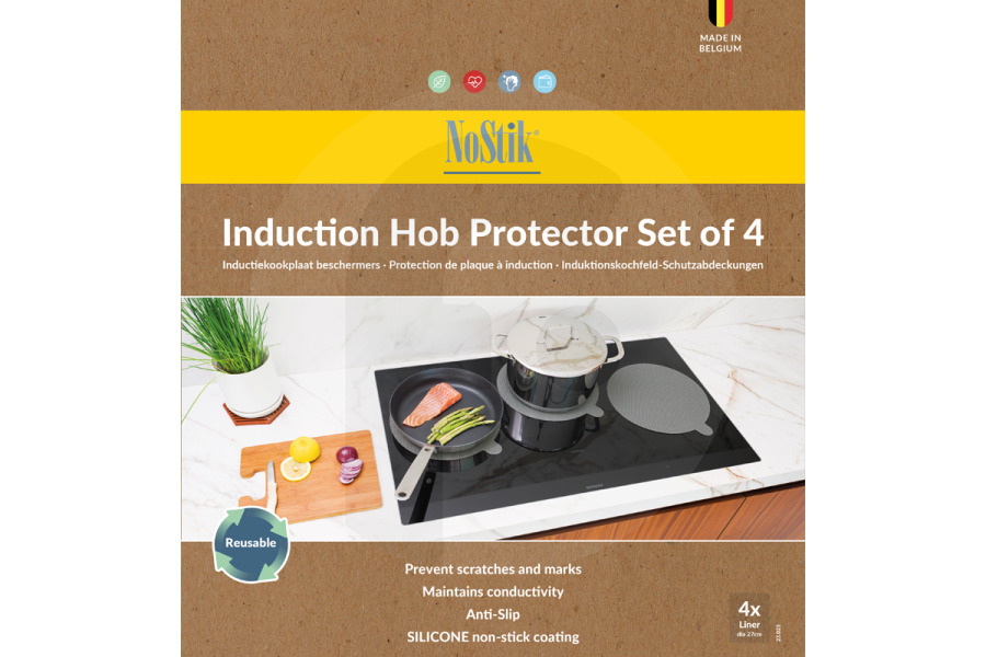 NoStik Cocinas y placas Protector Placa De Inducción 1 FFF 500 Estufa apto para entre otros Recubrimiento antiadherente de silicona