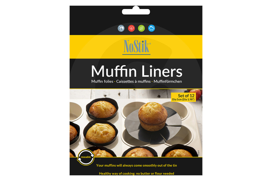 NoStik  Set di pirottini per muffin NoStik da 12 1 DDD 690