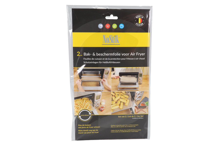 Universeel Freidora sin aceite NoStik Air Fryer Liner Juego de 2 1 FFF 179 Freidora de aire caliente apto para entre otros 31x40cm y 33x40cm