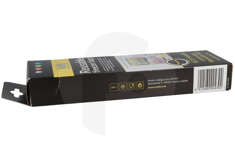 NoStik  NoStik wiederverwendbare Gefrierbeutel + Clips, 4er-Set Gefrierschrank 1 DDD 426