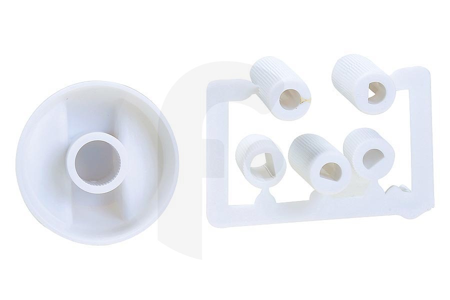 Universeel  Botón universal con adaptadores juego de 5 blanco horno