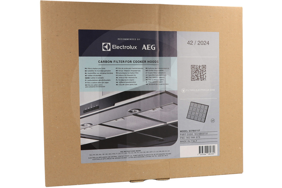 AEG Cappa aspirante AEG ECFB01ST filtro a carbone OdourClean per cappa aspirante 9029865731