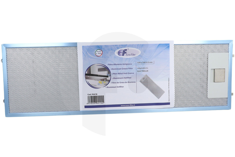 Alternative Dunstabzugshaube Eurofilter Fettfilter (Metallfilter, Aluminiumfilter 508 x 158 mm) Dunstabzugshaube 4055344149