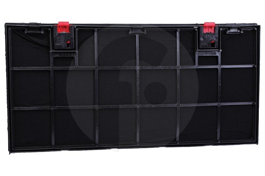 AEG Campana extractora Filtro de carbón (filtro de carbón activado) rectangular Long Life para AEG, Electrolux y otros campana extractora 9029801207, MCFE20