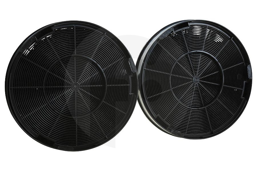 Zanussi 9029866366 Campana extractora Filtro de carbón Long Life redondo 2 piezas para AEG, Electrolux y otros campana extractora 9029800464, MCEF02