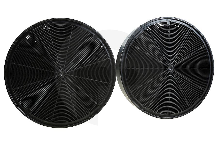 AEG Cappa aspirante Filtro a carbone Long Life rotondo 2 pezzi per AEG, Electrolux e altri cappa da cucina 9029800464, MCEF02