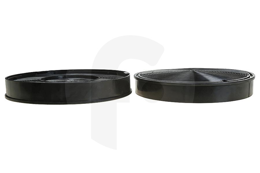 AEG Cappa aspirante Filtro a carbone Long Life rotondo 2 pezzi per AEG, Electrolux e altri cappa da cucina 9029800464, MCEF02